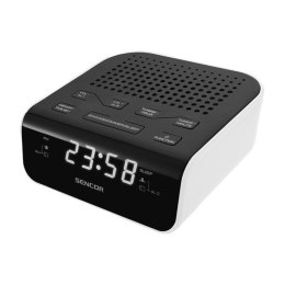 SRC 136 WH Radiobudzik, wyświetlacz LED, prog. 20 stacji FM Sencor