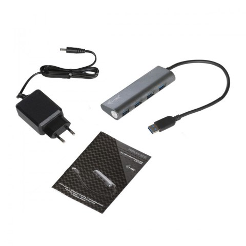 USB 3.0 Metal HUB Charging - 4 porty z zasilaczem/ładowaniem I-tec USB 3.0 Metal HUB Charging - 4 porty z zasilaczem/ładowaniem I-tec