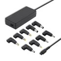 Zasilacz uniwersalny automatyczny 90W | 8 wtyczek Qoltec