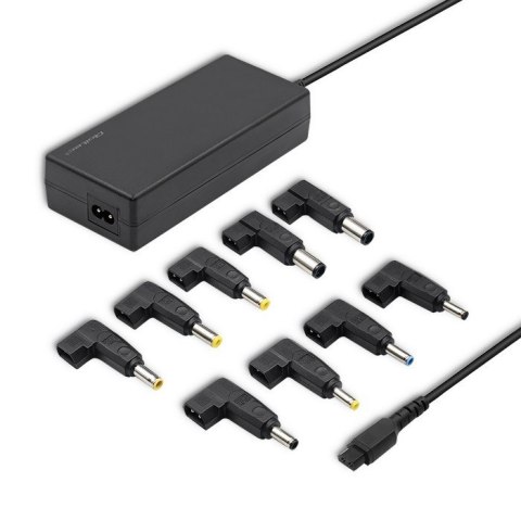 Zasilacz uniwersalny automatyczny 90W | 8 wtyczek Qoltec