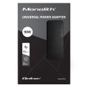 Zasilacz uniwersalny automatyczny 90W | 8 wtyczek Qoltec