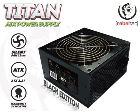 Zasilacz uniwersalny komputerowy ATX ver. 2.31 TITAN 450 Rebeltec Zasilacz uniwersalny komputerowy ATX ver. 2.31 TITAN 450 Rebeltec