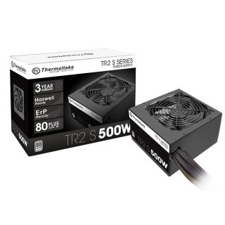 Chłodzenie TR2 S Black 500W (80+ 230V EU, 2xPEG, 120mm, Single Rail) Thermaltake
