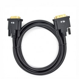 Kabel DVI M-M 24+1 1.8 m. czarny, pozłacany TB