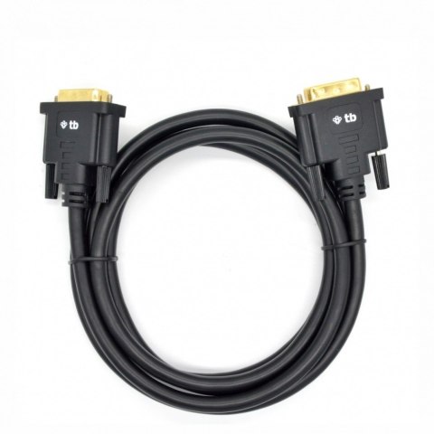Kabel DVI M-M 24+1 1.8 m. czarny, pozłacany TB