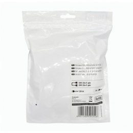 Kabel DVI M-M 24+1 1.8 m. czarny, pozłacany TB