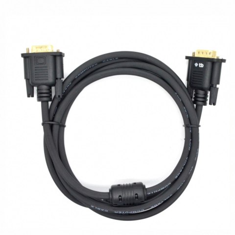 Kabel VGA 15M-15M 1.8 m., czarny pozłacany TB