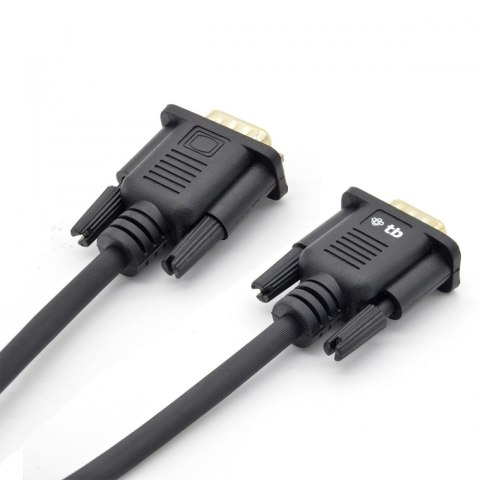 Kabel VGA 15M-15M 1.8 m., czarny pozłacany TB Kabel VGA 15M-15M 1.8 m., czarny pozłacany TB