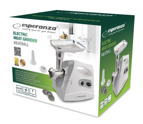 MASZYNKA DO MIELENIA MIĘSA 600W SZARA Esperanza