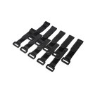 Organizator kabli, rzep, 15cm, 10szt. czarny LogiLink