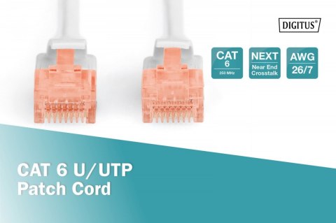Patch cord U/UTP kat.6 PVC 5m szary Digitus
