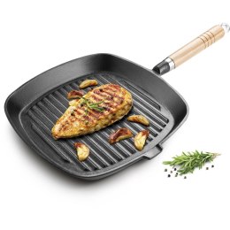 Patelnia żeliwna grillowa LT 1063, 24cm Lamart