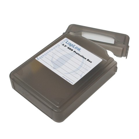 Pudełko ochronne do HDD 3.5 cala Czarne LogiLink Pudełko ochronne do HDD 3.5 cala Czarne LogiLink