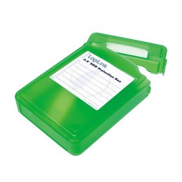 Pudełko ochronne do HDD 3.5 cala Zielone LogiLink