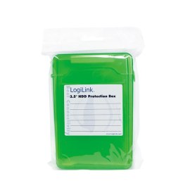 Pudełko ochronne do HDD 3.5 cala Zielone LogiLink