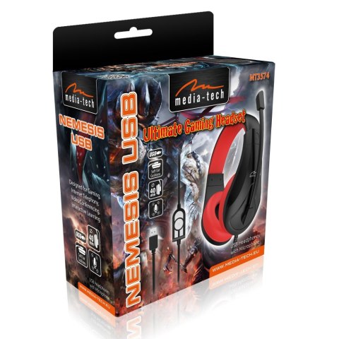 Słuchawki USB NEMESIS MT3574 Media-Tech Słuchawki USB NEMESIS MT3574 Media-Tech