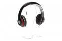 Słuchawki stereo z mikrofonem, 4pin mini jack AUDIOFEEL2 BLACK Rebeltec