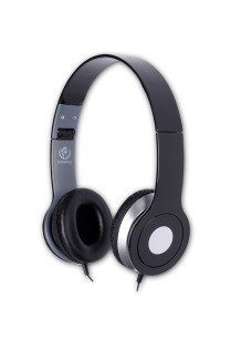 Stereofoniczne słuchawki z mikrofonem CITY BLACK Rebeltec