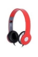 Stereofoniczne słuchawki z mikrofonem CITY RED Rebeltec