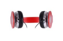 Stereofoniczne słuchawki z mikrofonem CITY RED Rebeltec