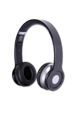 Stereofoniczne słuchawki z mikrofonem CRISTAL BLACK Rebeltec