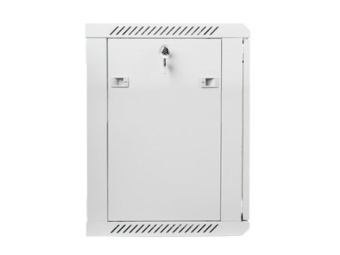 Szafa instalacyjna wisząca 19'' 12U 600X450mm szara (drzwi szklane) Lanberg