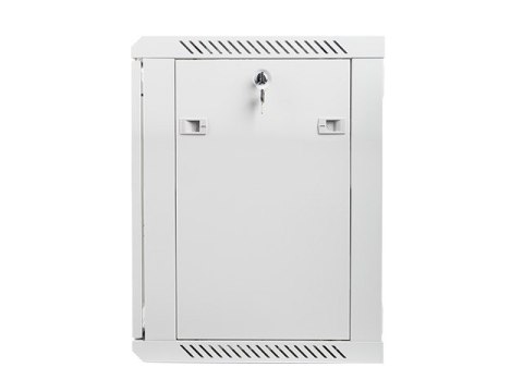 Szafa instalacyjna wisząca 19'' 12U 600X450mm szara (drzwi szklane) Lanberg