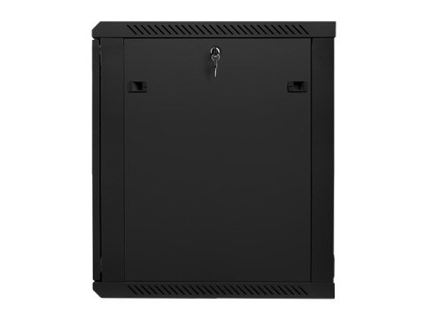 Szafa instalacyjna wisząca 19'' 15U 600X600mm czarna (drzwi szklane) Lanberg