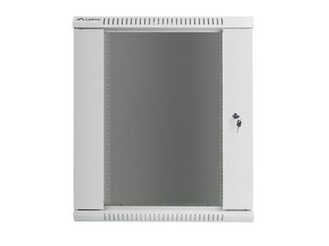 Szafa instalacyjna wisząca 19'' 15U 600X600mm szara (drzwi szklane) Lanberg