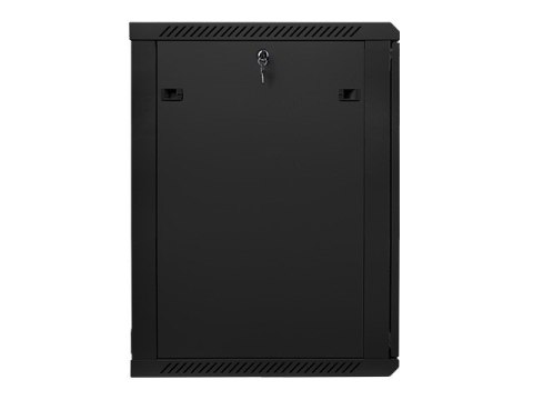 Szafa instalacyjna wisząca 19'' 18U 600X600mm czarna (drzwi szklane) Lanberg