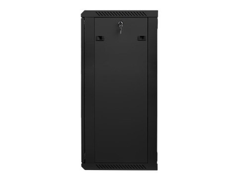 Szafa instalacyjna wisząca 19'' 22U 600X450mm czarna (drzwi szklane) Lanberg