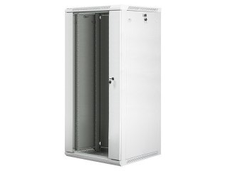 Szafa instalacyjna wisząca 19'' 27U 600X600mm szara (drzwi szklane) Lanberg