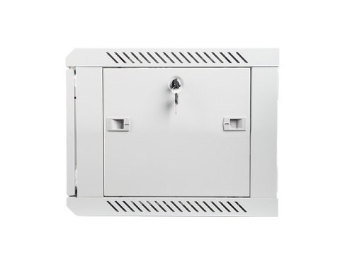 Szafa instalacyjna wisząca 19'' 6U 600X450mm szara (drzwi szklane) Lanberg