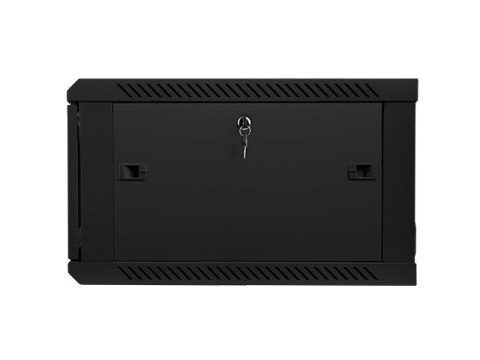 Szafa instalacyjna wisząca 19'' 6U 600X600mm czarna (drzwi szklane) Lanberg