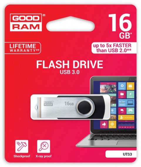 TWISTER BLACK 16GB USB 3.0 GOODRAM