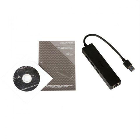 USB 3.0 Slim HUB 3 Port + Gigabit Ethernet 10/100/1000 I-tec USB 3.0 Slim HUB 3 Port + Gigabit Ethernet 10/100/1000 I-tec