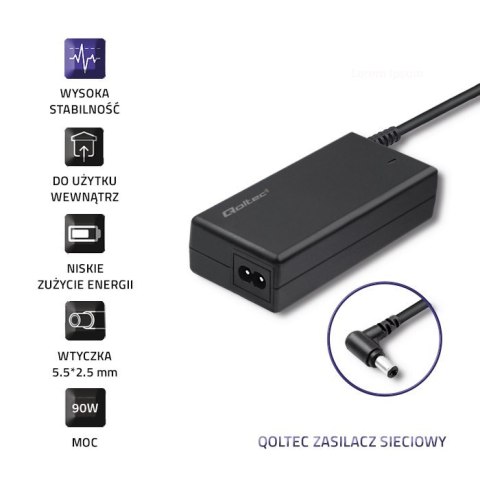 Zasilacz do IBM Lenovo 90W | 20V | 4.74A | 5.5*2.5 Qoltec Zasilacz do IBM Lenovo 90W | 20V | 4.74A | 5.5*2.5 Qoltec