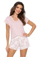 Piżama Damska Model Rosalia Short Powder Pink - Donna
