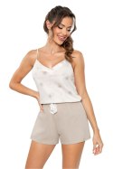 Piżama Damska Model Sandi Top Beige - Donna