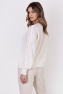 Sweter Damski Model SWE322 Ecru - MKM