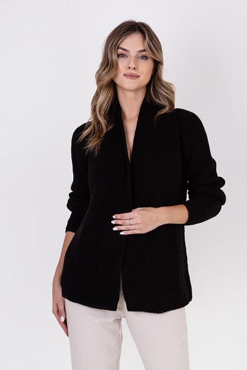 Sweter Kardigan Model SWE120 Black - MKM Sweter Kardigan Model SWE120 Black - MKM