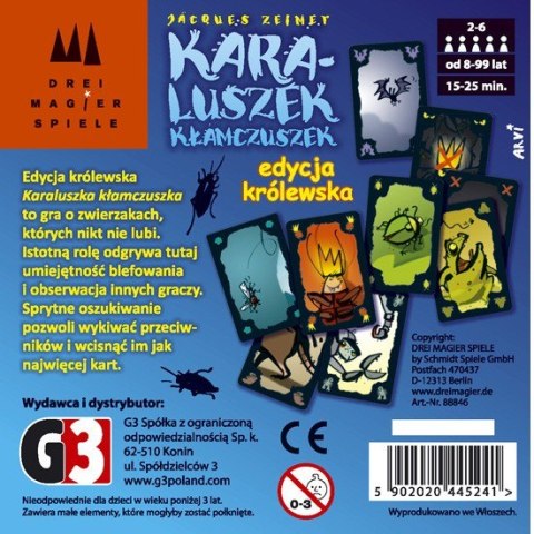 Gra Karaluszek Kłamczuszek (edycja Królewska) G3 Gra Karaluszek Kłamczuszek (edycja Królewska) G3