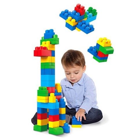 Klocki 60 elementów torba niebieska Mega Bloks Klocki 60 elementów torba niebieska Mega Bloks