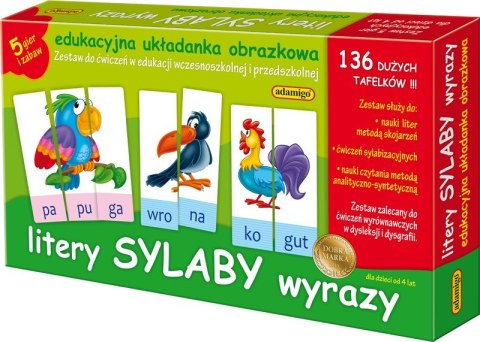 Zestaw Edukacyjny Litery Sylaby Wyrazy Adamigo Zestaw Edukacyjny Litery Sylaby Wyrazy Adamigo