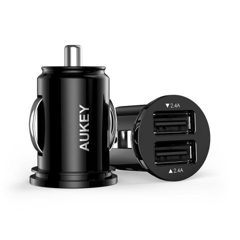 CC-S1 Mini ładowarka samochodowa 2xUSB AiPower 4.8A 24W AUKEY