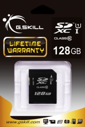 Karta SDXC 128GB Class 10 UHS-I G.SKILL Karta SDXC 128GB Class 10 UHS-I G.SKILL