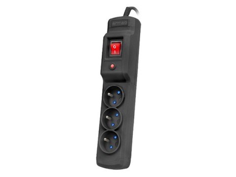 Listwa przeciwprzepięciowa M3 1.5m czarna (3 gniazda) Armac Listwa przeciwprzepięciowa M3 1.5m czarna (3 gniazda) Armac