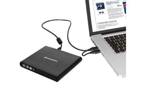 Nagrywarka DVD-RW USB 2.0 zewnętrzna Verbatim Nagrywarka DVD-RW USB 2.0 zewnętrzna Verbatim