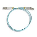 Patchcord światłowodowy LC/UPC-LC/UPC | MM | 50/125 | OM3 | 1m Qoltec
