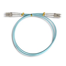 Patchcord światłowodowy LC/UPC-LC/UPC | MM | 50/125 | OM3 | 1m Qoltec